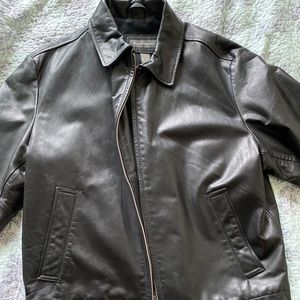 Banana republic leather coat